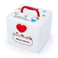 大賀屋 日貨  hello kitty 化妝箱 配件箱 玩具箱 收納箱 KT 凱蒂貓 三麗鷗 正版 L00011368