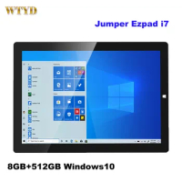 Jumper Ezpad i7 Tablet PC 12'' 8GB RAM 512GB ROM Windows 10 Intel Kaby Lake i7-7Y75 Dual Core Battery Capacity 38W