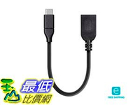 [7美國直購] 24288 Monoprice Essentials USB Type C USB-A Female 3.1 Gen 1 Extension Cable 5Gbps 3A 0.5ft 