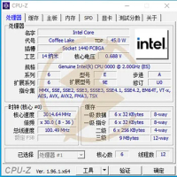 QNVH 2.0G 6C12T BGA TO LGA1151LGA CPU 8th Modified Laptop CPU TO LGA1151 CPU