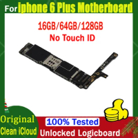 With/No Touch ID for iphone 6 Plus 5.5inch Motherboard Original Unlocked for iphone 6 Plus Mainboard 16g/64g/128g Logic Board