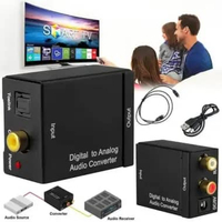 Digital to Analog Audio Converter Toslink Optical/Coaxial to RCA TV - Paket USB Paket USB