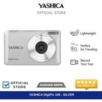 YASHICA DigiPix 100 Digital Camera White / Silver - Kamera Digital Yashica SILVER