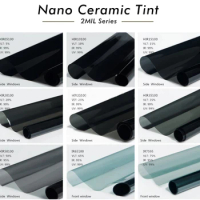 50cmX3m IRR100% Nano Ceramic Car Window Anti-glare Film UV Protection Tinted Film Car Window High In