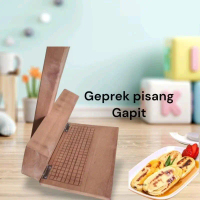 geprek pisang gapit.alat pres pisang bahan kayu anti selip