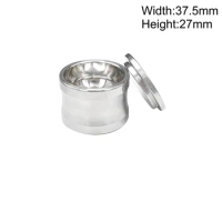 Durable Dental Bone Meal Mixing Bowl with Lid Stainless Steel Bone Powder Cup Dentistry Implant Instrument