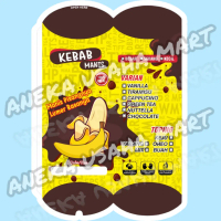 PROMO 100 PCS DUS KEBAB PISANG COKLAT MANIS / KERTAS KEBAB PISANG MANIS / BUNGKUS KEBAB MANIS