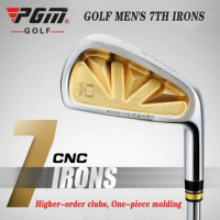 PGM Authentic Men's Golf Club Black/Gold 7 Irons Steel and Carbon Practice Ultralight Club Men's High Steps Coach Recommended