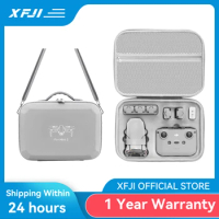 XFJI Carrying Case for DJI Mini2/Mini 2 SE Storage Bag Suitcase Mini2/2 SE Drone Accessories Leather Splash-proof Shoulder Bag