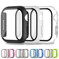 Tempered Glass Cover For Apple watch Case 45mm 41mm 44mm 40mm 42mm Screen Protector for iWatch Accessories serie 9 4 5 6 SE 7 8