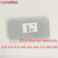 50pcs 250um OCA Glue Film For Samsung Galaxy A10 A20 A30 A40 A50 A60 A70 A80 A90 LCD Repair Lamination