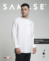 SAMASE Kemko Casual U072 Kemeja Koko Baju Koko Muslim Pria Dewasa Lengan Panjang