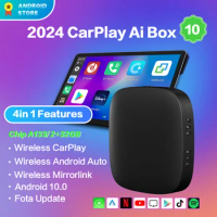 2024 Smart Ai Box Wireless Android Auto Carplay TV Box Car Intelligent System Android 10.0 For Mazda Volvo Benz Toyota Kia Ford