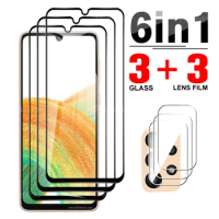 6in1 Tempered Glass For Samsung A32 A33 A30s Screen ProtectoR &amp; Camera Film for Samsung A31 Screen Glass