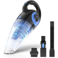Wet Dry Handheld Vacuum, Cordless Hand Vacuum Cleaners, Lightweight, for Car, Black, with Continuous 8500pa Strong Suction