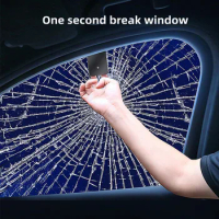 Portable Window Breaker Car Emergency Kit Seatbelt Cutter Glass Breaker Safety Hammer Safety Accessories