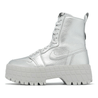 Nike 靴子 Wmns Air Jordan 1 High Brooklyn 女鞋 銀 厚底 增高 休閒鞋 FJ5737-002