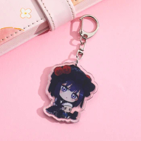 Cartoon Anime Lilo HIRO Stitch Pendant Keychains Holder Car Key Chain Key Ring Mobile Phone Bag Hanging Jewelry Gifts