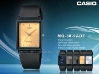 CASIO 簡約指針錶 學生錶 中性錶 橡膠錶帶 生活防水 MQ-38 ( MQ-38-9A )