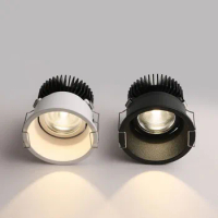 LED spotlights embedded wall wash lights, narrow side downlights in living room and bedroom, indoor lighting without main lights