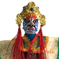 【A-ONE 匯旺】八家將 - 夏大神 掌中戲 布袋戲偶 送中華民國 國旗臂章 戲偶架 傳統 雜 布偶人偶 戲偶 手偶