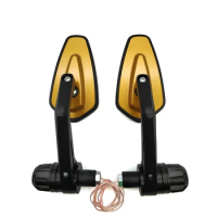 22mm Universal Motorcycle Mirror with signal light End Side Rearview Mirror for Honda CB400SF CBR650R CB650R CB125R CBR900RR