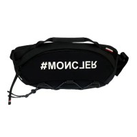 【MONCLER】Grenoble系列 品牌LOGO 腰包(黑色)