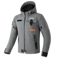 Motorcycle Jacket Waterproof Motor Jacket For Men Interior Detachable Flight Jacket Built-in CE Protector Biker Clothes M-5XL