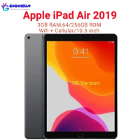 95% New Original Apple iPad Air 2019 iPad Air 3rd Gen Wifi+Cellular 64GB ROM 3GB RAM 10.5'' A12 Bionic 8134 mAh IPS LCD Tablet