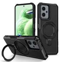 For Xiaomi 11T Pro Phone Cover with O Stand Holder Shockproof Phone Case for 11 lite X3 NFC Anti Fingerprint Lens Protection