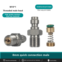 Lelaki 8mm lelaki thread lelaki cepat Penyambung insap pcp lelaki dengan inasing m10x1 18npt 18bspp