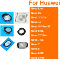 For Huawei Nova Lite 5 7 8 Pro 2S 3 3i 3E 4E 6SE 7i 7SE 8SE Back Rear Flash Light Cover Flashlight Lamp Shell Holder Parts