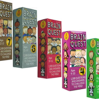 Brain Quest Grade 3-7 For Kids Ages 8-12 Original English Textbook Exercises 1500 Questions And Answers To Challenge The Mind