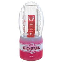 Crystal Bolt硬密內壁透明水晶飛機杯(紅色)自慰杯【本商品含有兒少不宜內容】