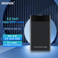 GUDGA Hdd case 3.5 inch sata III to usb 3.0 External hd SSD Hard Drive Box 2.5 Enclosure Hard Disk For Hdd 10tb Laptop Desktop