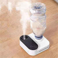 Small Portable Desktop Humidifier, USB Rechargeable, Quiet, Lightweight, and Wireless.