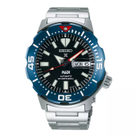 Seiko Jam Tangan Pria Seiko Prospex SRPE27K1 Monster PADI Black Dial Stainless Steel Strap Special E
