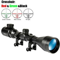 3-9x40EG Optic Hunting Riflescope with Red/Green Illuminated for Air Rifle Optics Hunting Sniper Scopes Sight W/Pair 21