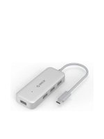 ฮับ USB C 4 พอร์ต USB3.0 รุ่น TC4U-U3 สีเงิน
