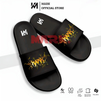 MARK - MK012 BLACK - Promo Sandal Slop Slip On Distro Original Casual Pria Wanita Dewasa Karet Shoes