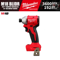 Milwaukee M18 BLIDR/3650 M18™ Compact Brushless Cordless 1/4" Hex Impact Driver 18V Power Tools 192NM