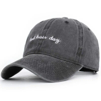 Adult Washed Vintage Pure Cotton Soft Top Baseball Cap Adjustable Duckbill Hat Bad Hair Day Dad Hat