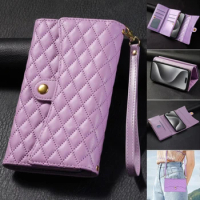 Crossbody Cards Solt Bag Wallet Leather Case For Samsung Galaxy S24 Ultra S23 FE S22 S21 S20 Plus S10 S9 Note 20 Lanyard Cover
