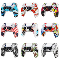 Soft Silicone Gel Rubber Case Cover For DualSense PS5 Controller Protection Case For Sony PS5 Gamepad Handle Cover Watertransfer