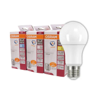 【Osram 歐司朗】LED E27 12W 節能 全電壓 燈泡 白光 黃光 自然光 10入組(LED 12W 球泡)