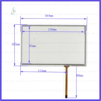 New 7.1Inch 4wire TouchScreen for HMI wecon levy 700ml Resistance Touch Panel Screen Glass Digitizer Repair AH2258
