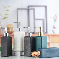 350ml Modern Style Ceramic Glass Soap Dispenser Bottle Soap Bottle Shampoo Bottle Shampoo Dispenser