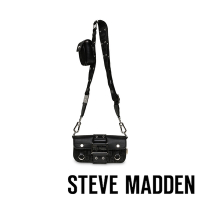 STEVE MADDEN-BPUNK 粗肩皮帶子母包-黑色