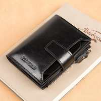 BANYANU Large Capacity Women Genuine Leather Wallet Driver License Holder Purse Original Anti RFID W