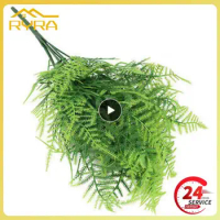 Stems Artificial Plants Asparagus Fern Plastic Ferns Green Leaves Fake Flower Wedding Office Home Ornaments Table Decorations